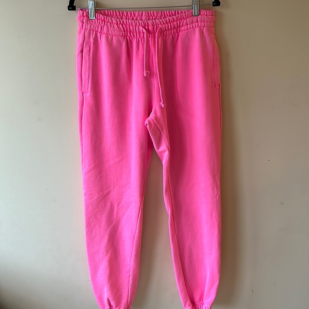 Talentless size large hot pink sweats
